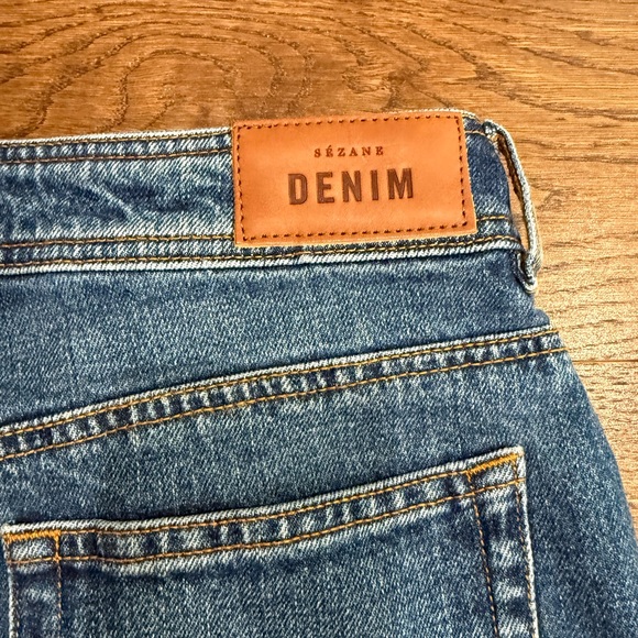Sezane cropped Blue Denim Jeans - Picture 4 of 5